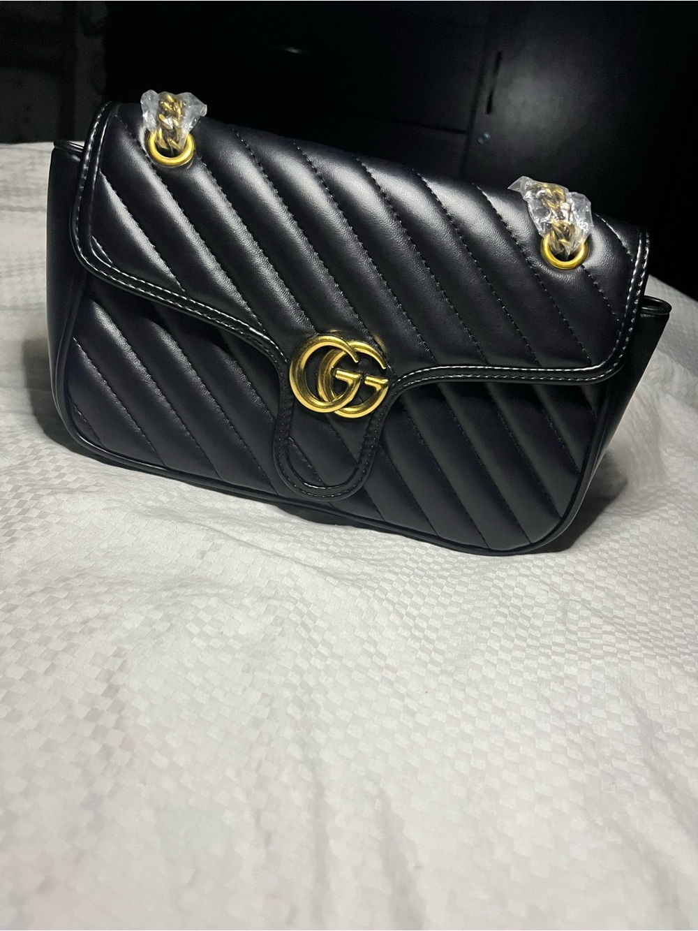 Beautiful black and gold purse